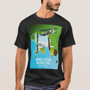 Camiseta Mapa do Parque Nacional Manuel Antonio