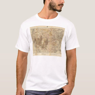 Camiseta Mapa do progresso 1878 das avaliações geográfic