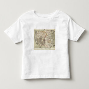 Camiseta Mapa do progresso 1878 das avaliações geográfic