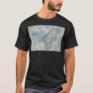 Camiseta Mapa do Rastreio de Grande Targhee