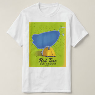 Camiseta Mapa do Red Tarn English Lake District