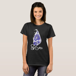 Camiseta Mapa do Sri Lanka em estilo de grafite
