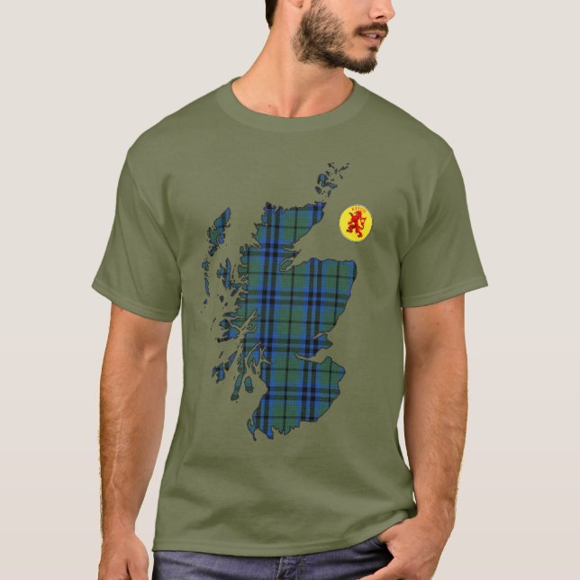 Camiseta Mapa do Tartan Clan Keith [EDIT] (Frente)