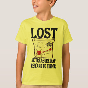 Camiseta Mapa do tesouro do pirata perdido