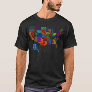 CAMISETA MAPA DOS E.U.