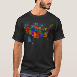 CAMISETA MAPA DOS E.U.