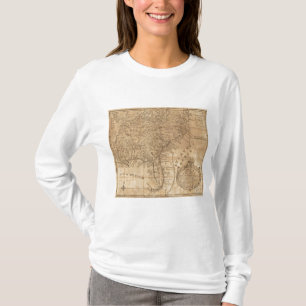 Camiseta Mapa dos estados de Virgínia e de North Carolina