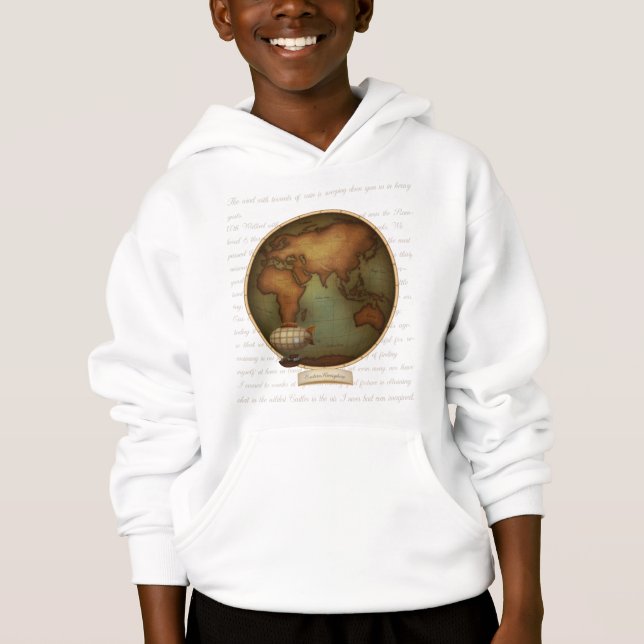 Camiseta Mapa dos Hemisférios Oriental e Ocidental 2 (Frente)