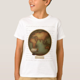 Camiseta Mapa dos Hemisférios Oriental e Ocidental 2