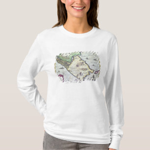Camiseta Mapa dos passos de Magellan, Patagonia