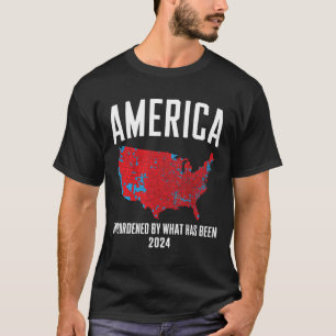 Camiseta Mapa Eleitoral De Vencedores De Trump Em 2024 Desc