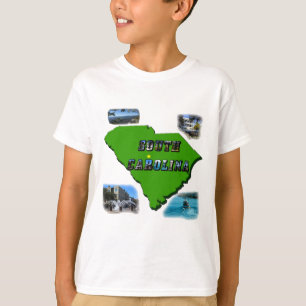 Camiseta Mapa, Fotos e Texto da Carolina do Sul