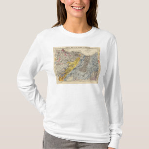 Camiseta Mapa Geological de Edimburgo