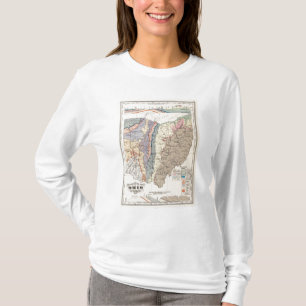 Camiseta Mapa Geological de Ohio