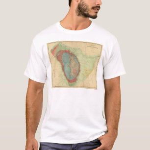 Camiseta Mapa Geological do Black Hills de Dakota