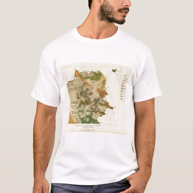 Camiseta Mapa Geological San Francisco (Frente)