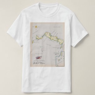 Camiseta Mapa ilustrado de Turks e Caicos