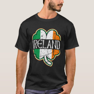 Camiseta Mapa Irlandês Bandeira da Irlanda Lembrança Distre