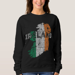 Camiseta Mapa irlandês e bandeira Souvenir - Irlanda em dif