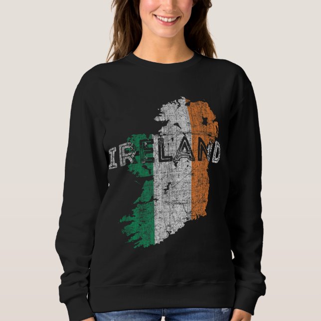 Camiseta Mapa irlandês e bandeira Souvenir - Irlanda em dif (Frente)