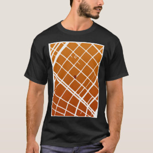 Camiseta Mapa Minimalista de Nova Orleans na Rua Bourbon