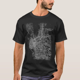 Camiseta Mapa mínimo da cidade de El Paso (LETRAS GRANDES)