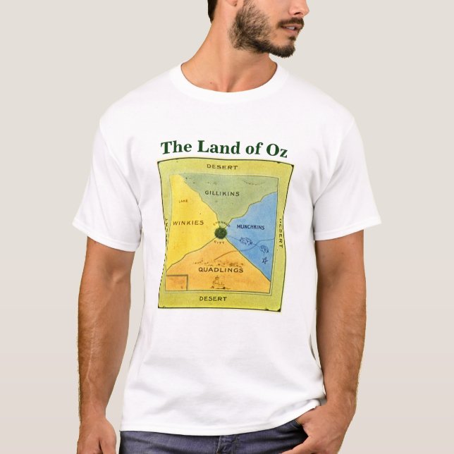 Camiseta Mapa muito velho da onça (parte dianteira) (Frente)
