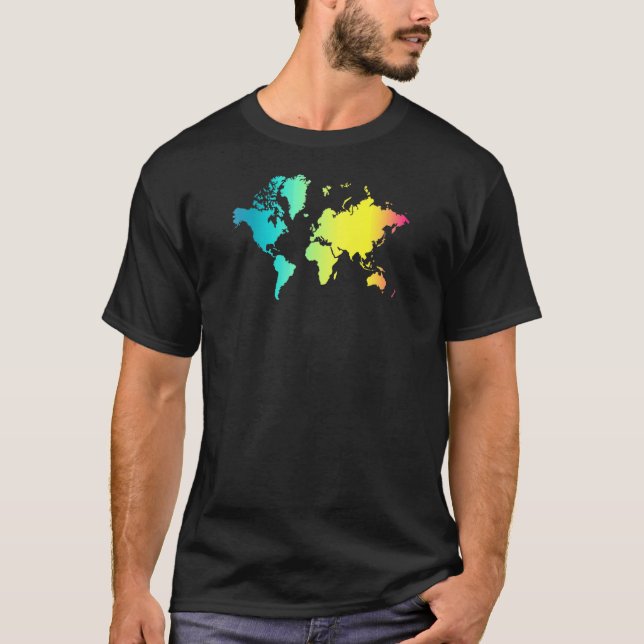 Camiseta Mapa Mundial (Frente)