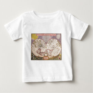 Camiseta Mapa Mundial Antigo