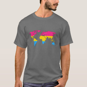 Camiseta Mapa mundial do orgulho da transexualidade - T-Shi