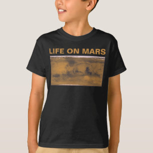 Camiseta Mapa Mundial do Planeta Vermelho de Marte por Saté