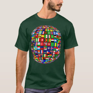 Camiseta Mapa Mundial Internacional de Sinalizadores