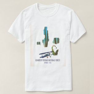 Camiseta Mapa nacional da floresta de Humboldt-Toiyabe
