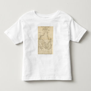 Camiseta Mapa nacional de ParkPanoramic do Grand Canyon