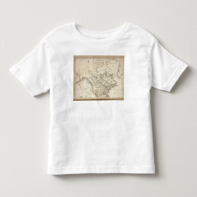 Camiseta Mapa novo de America do Norte (Frente)