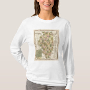 Camiseta Mapa novo de Illinois 2