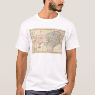 Camiseta Mapa novo do estado do Texas