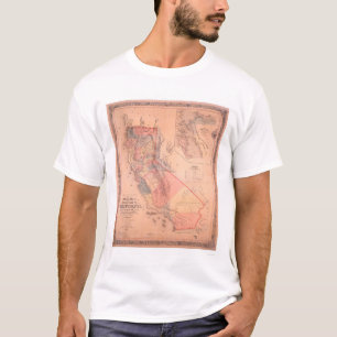 Camiseta Mapa oficial de Califórnia