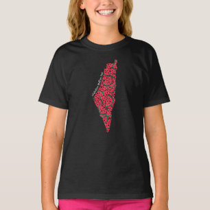 Camiseta Mapa Palestino cheio de Melancias   Palestina livr