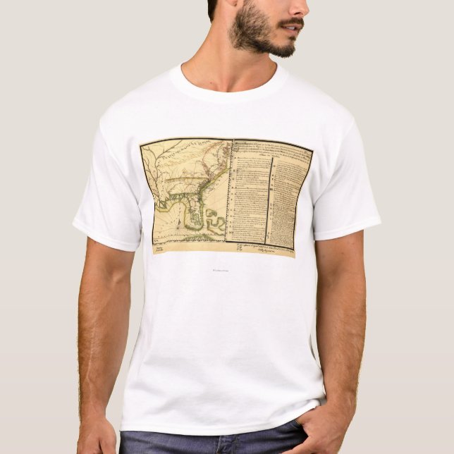 Camiseta Mapa panorâmico (língua espanhola) (Frente)