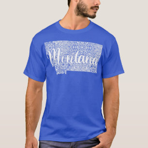 Camiseta Mapa Patriótico Decorativo de Estilo Mandala em Mo