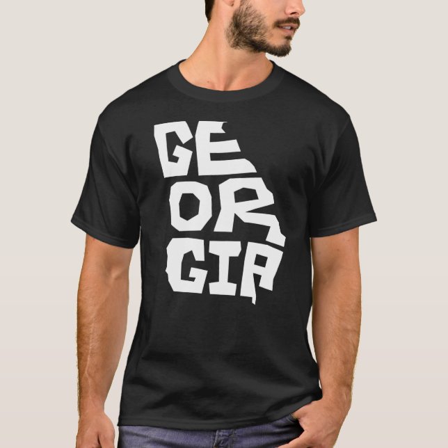 Camiseta Mapa Patriótico Do Estado De Origem Da Forma De Te (Frente)