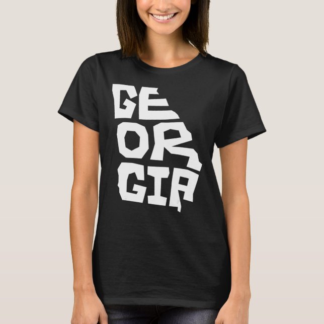 Camiseta Mapa Patriótico Do Estado De Origem Da Forma De Te (Frente)