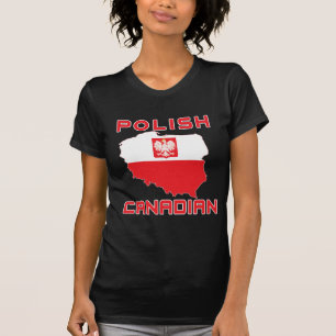 Camiseta Mapa Polonês da Águia Canadense