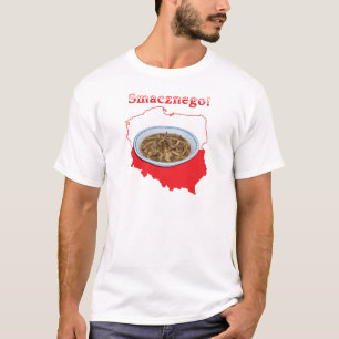 Camiseta Mapa Polonês de Czarnecki Smacznego