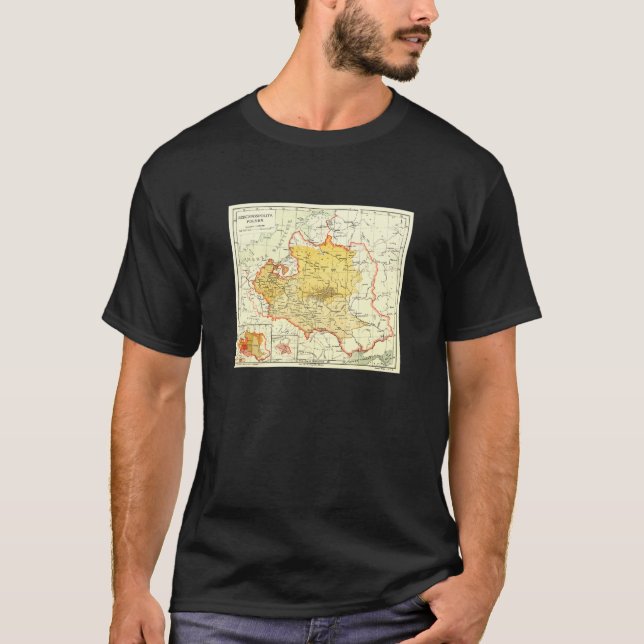 Camiseta Mapa Polônia (Frente)