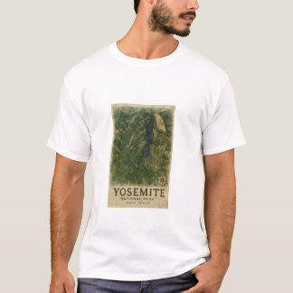 Camiseta Mapa por Satélite da Aquarela do Parque Nacional d