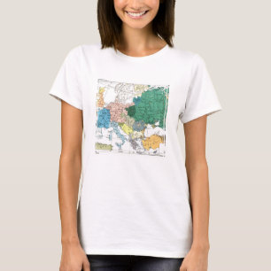 Camiseta Mapa racial de Europa
