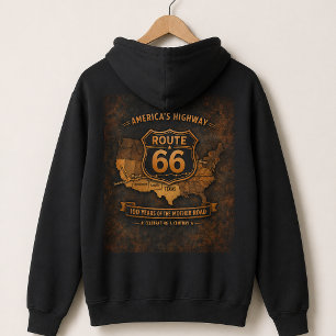 Camiseta Mapa Retro das Rodovias dos 100 Anos da América