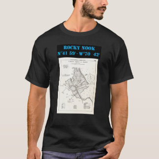 Camiseta Mapa rochoso da brecha de mães de Kingston Duxbury